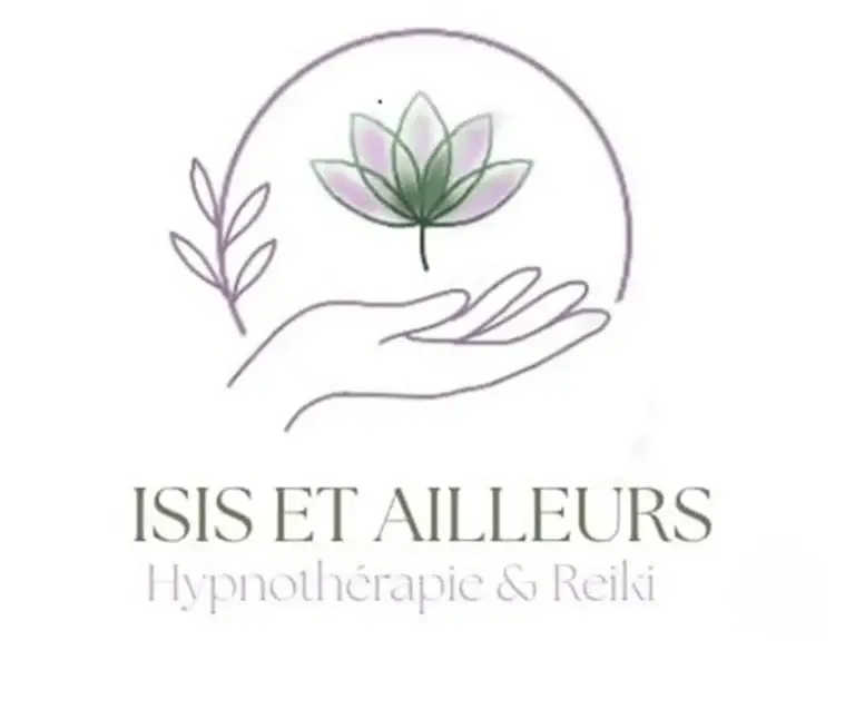 « Logo symbolisant l’harmonie et la guérison – séances d’hypnose, soins Reiki et formations énergétiques. »