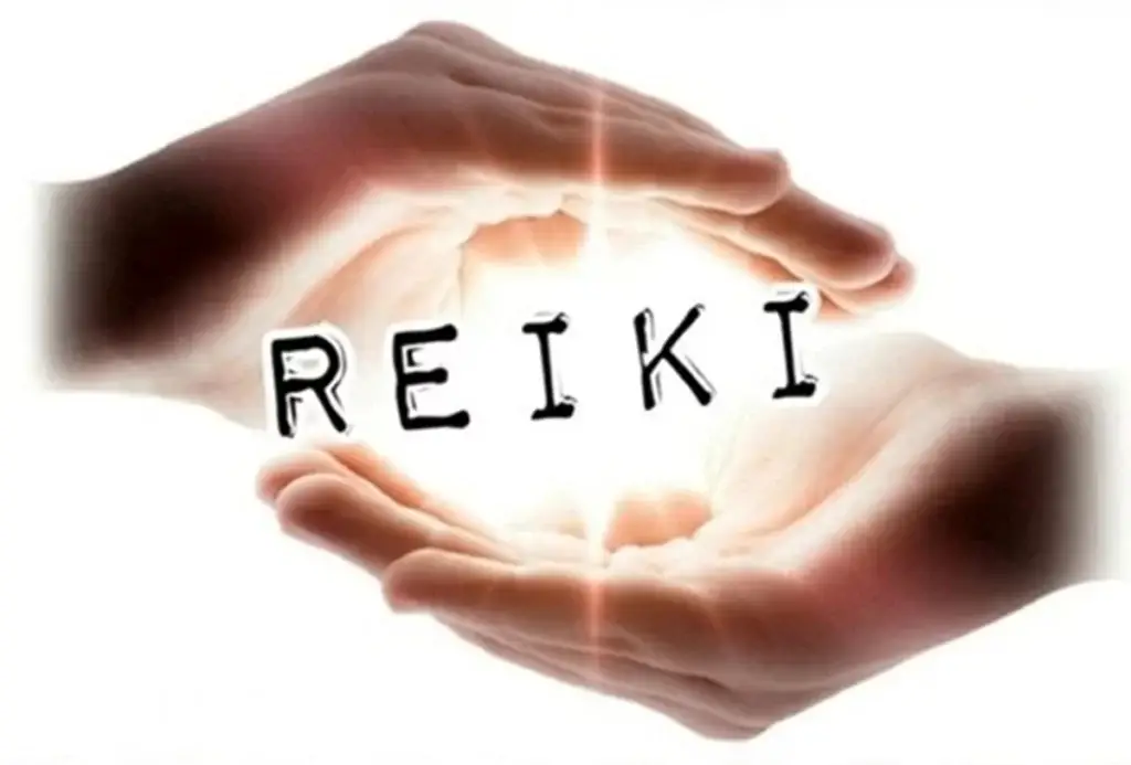 les mains qui transmettent l'énergie Reiki